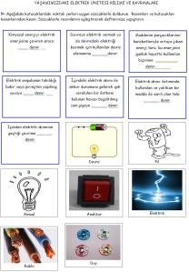 Yaşamımızdaki Elektrik
