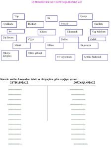 İstek ve İhtiyaçlar