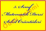 5. Sinif Matematik Dersi Sekil Oruntuleri