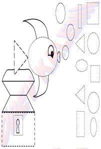 1. Sinif Cizgi Calismalari geoemetrik sekiller balik