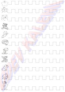 1. Sinif Resimli Boyalali Cizgi Calismalari