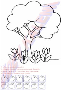 1. sinif Elmalari agaca Ypistirma Etkinligi