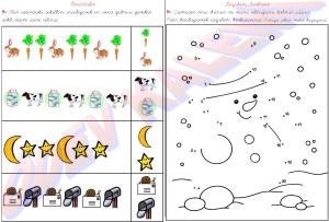 1. Sinif Matematik Dersi Oruntuler - Sayilari Birlestir