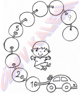 1. Sinif Matematik Dersi Ritmik Sayma Bos Olan Boncuklara Uygun Rakamlar Yazma