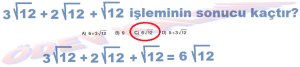 8. Sinif Matematik Dersi Karekoklu Sayilarda Toplama ve Cikarma Cozumlu Problemler - 06
