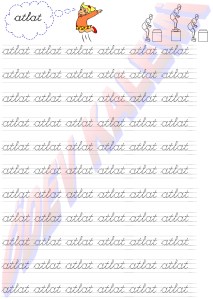 atlat 1. Grup Kelimeler 1. Sinif Okuma Yazma Etkinlikleri