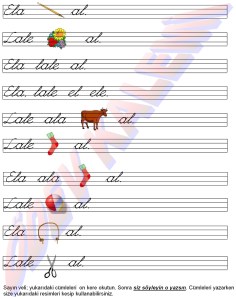 Ela al. Lale al. 1. Grup Cumleler 1. Sinif Okuma Yazma Etkinlikleri