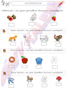 i sesini Hissettirme 2. Grup Harfler 1. Sinif Okuma Yazma Etkinlikleri - 01