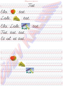 tat Kelimesi Metni 1. Grup Harfler Sesler 1. Sinif Okuma Yazma Etkinlikleri