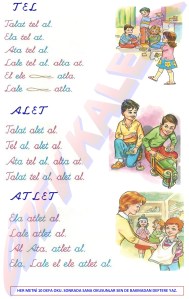 Tel - Alet - Atlet Metinleri 1. Grup Sesler Hrfler 1. Sinif Okuma Yazma Etkinlikleri