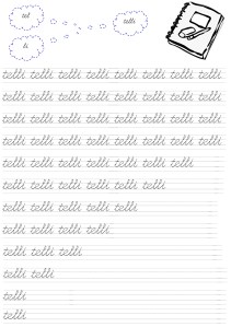 telli Kelimesi 2. Grup Sesler Harfler 1. Sinif Okuma Yazma Etkinlikleri