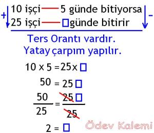 5. Sinif Matematik Dersi Cozumlu Oran Oranti Problemleri - 08