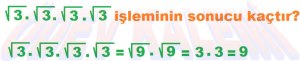 8. Sinif Matematik Dersi Cozumlu Karekoklu Problemler - 01