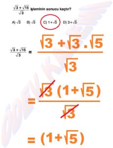 8. Sinif Matematik Dersi Cozumlu Karekoklu Problemler - 05