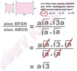 8. Sinif Matematik Dersi Cozumlu Karekoklu Problemler - 08