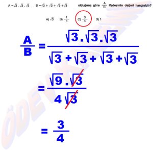 8. Sinif Matematik Dersi Cozumlu Karekoklu Problemler - 14