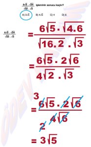 8. Sinif Matematik Dersi Cozumlu Karekoklu Problemler - 15