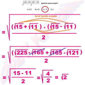 8. Sinif Matematik Dersi Cozumlu Karekoklu Problemler - 16