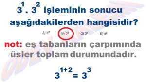8. Sinif Matematik Dersi Uslu Sayilarla islemler Cozumlu Problemler - 01