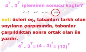 8. Sinif Matematik Dersi Uslu Sayilarla islemler Cozumlu Problemler - 06