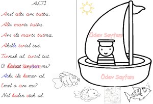 I sesi okuma metni alti 3. Grup harfler 1. Sinif Turkce Dersi Okuma Yazma Etkinlikleri