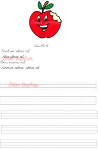 r - m Elma Okuma Metni 2. Grup Harfler 1. Sinif Turkce Dersi Okuma Yazma Etkinlikleri