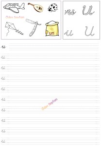 u Sesi sezdirme 3. Grup Harfler 1. Sinif Turkce Dersi Okuma Yazma Etkinlikleri