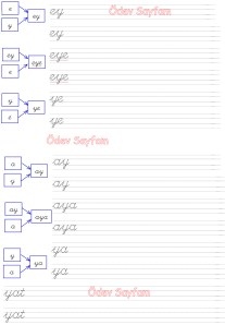 y sesi heceleri 3. Grup Harfler 1. Sinif Turkce Dersi Okuma Yazma Etkinlikleri