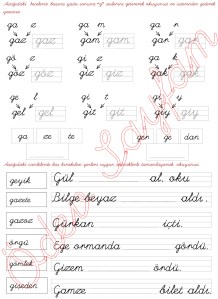 g sesi hecelerden kelimeler olusturma 5. Grup Harfler 1. Sinif Turkce Dersi Okuma Yazma Etkinlikleri - 02
