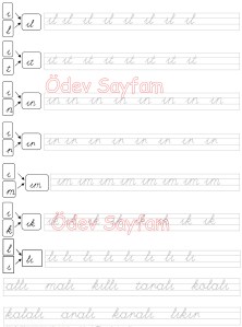 I sesi heceleri 3. Grup Harfler 1. Sinif Turkce Dersi Okuma Yazma Etkinlikleri - 01