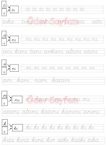 I sesi heceleri 3. Grup Harfler 1. Sinif Turkce Dersi Okuma Yazma Etkinlikleri - 02