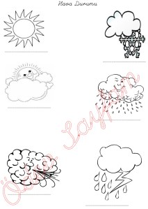 1. Sinif Hayat Bilgisi Dersi Hava Durumu Etkinligi