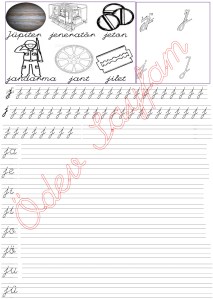 j sesi sezdirme 6. Grup Harfler 1. Sinif Turkce Dersi Okuma Yazma Etkinlikleri