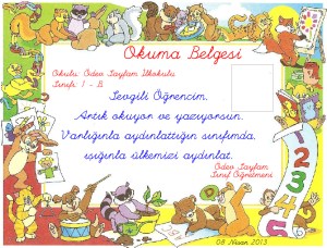okuma belgesi