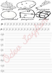 p sesi sezdirme 5. Grup Harfler 1. Sinif Turkce Dersi Okuma Yazma Etkinlikleri