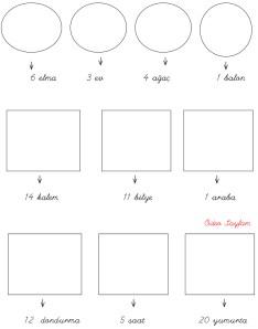 Ritmik Saymalarla ilgili çalışma sayfası