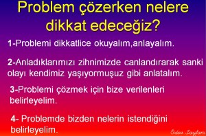 problem cozmeyi ogreniyorum 1. Sinif matematik dersi