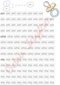 em - eme - me  Heceleri 2. Grup Sesler Harfler 1. Sinif Okuma Yazma Etkinlikleri