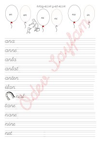 n Sesi ile ilgili Kelimeler 2. Grup Sesler 1. Sinif Okuma Yazma Etkinlikleri