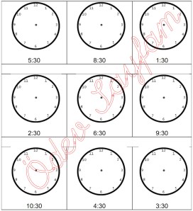saate akrep ve yolkovan yerlestirme bucuk 2. sinif Matematik Dersi