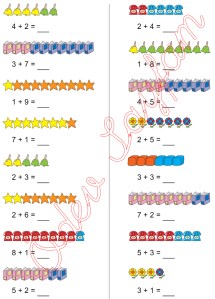 1. Sinif Matematik Dersi Toplam islemleri - 12