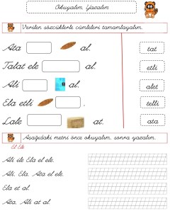 i sesi kavrama 2. grup harfler 1. sinif Turkce Dersi okuma yazma etkinlikleri - 03