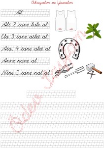 n sesini ogreniyorum okuma ve yazma calismasi 2. Grup harfler 1. Sinif Turkce Dersi  - 03