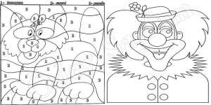 1-sinif-matematik-dersi-sayilar-rakamlar-boyama-calismasi-aslan