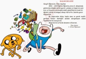basari-belgesi-2-sinif-adventure-time